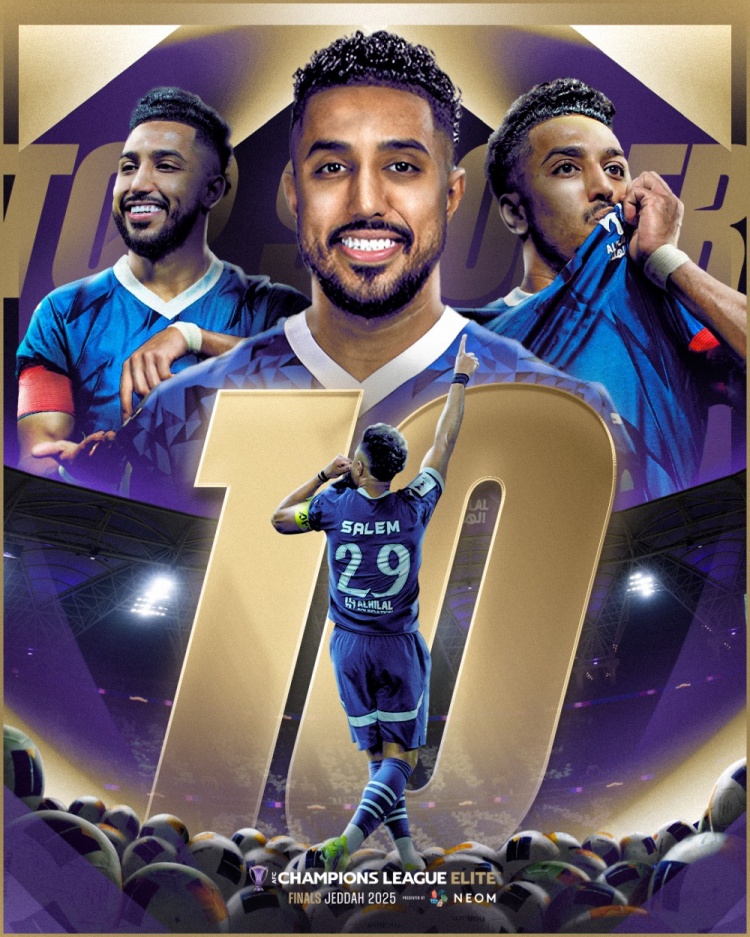 新月前鋒多薩里打進(jìn)10球榮膺亞冠射手王，C羅攻入8球射手榜第五